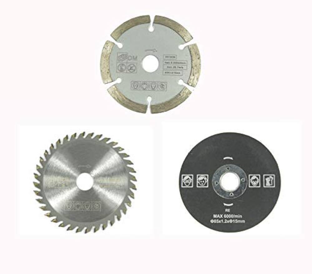 Amazon | 電動丸鋸刃 丸鋸セット ブレードソー 丸鋸刃 85mm 5個